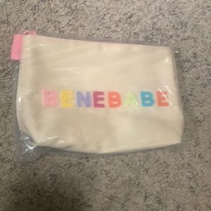Benefit cosmetics bag new ! 6x9”